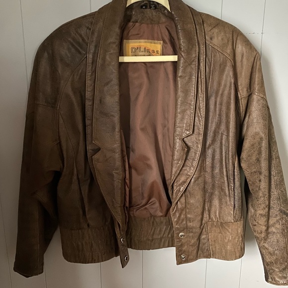 Vintage 80s womens brown soft suede leather cropped biker jacket - Picture 7 of 7